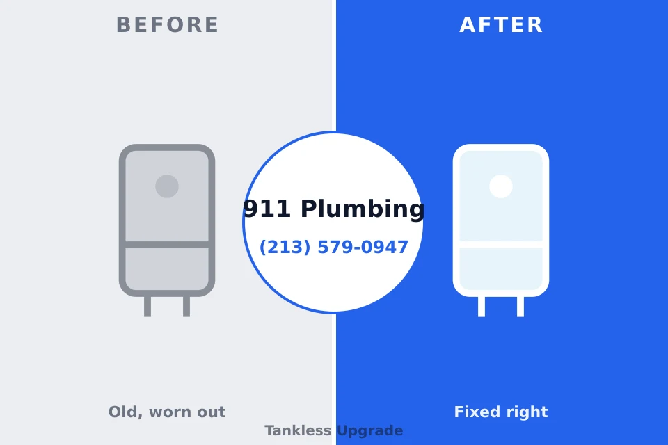 Before and after: plumbing repair Merion Station, PA